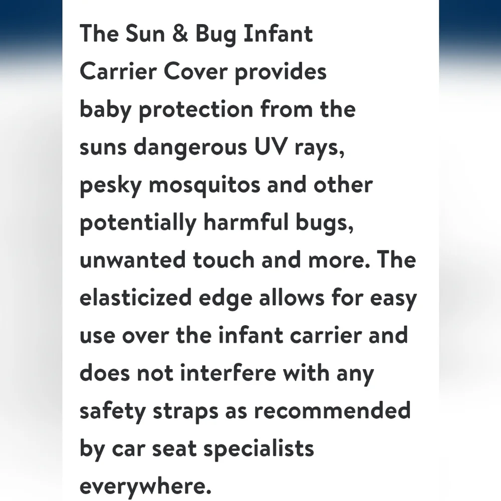 Infant carrier cover